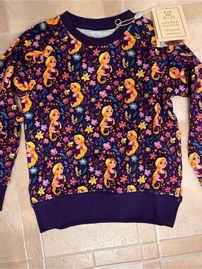 Little Snuggles Rapunzel Lost Princess Crew Neck Bamboo Sweatshirt 3T